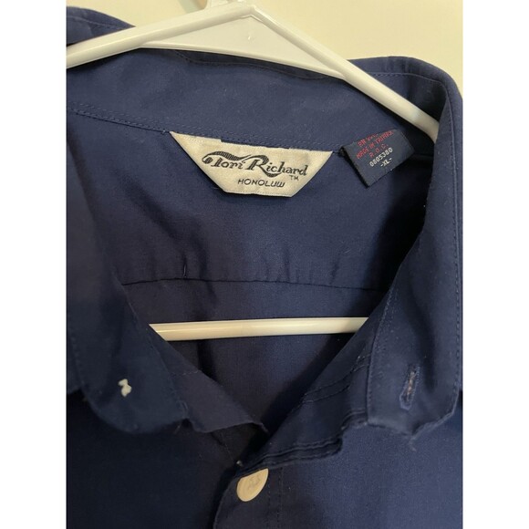 VTG Tori Richards Men’s Outrigger Hawaiian Pacific Boat Navy XL - Picture 3 of 9